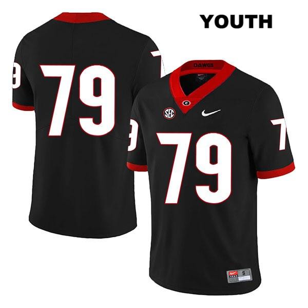 Georgia Bulldogs Youth Isaiah Wilson #79 NCAA No Name Legend Authentic Black Nike Stitched College Football Jersey YLJ5156VH